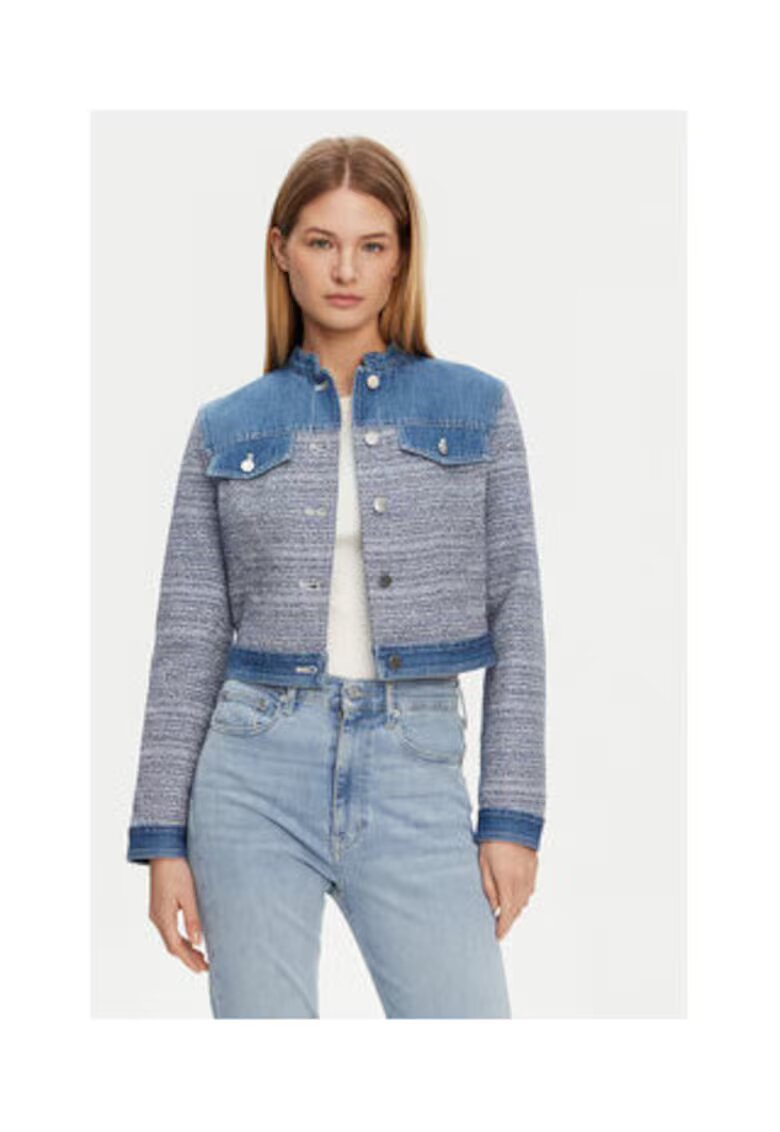 GUESS Jacheta din denim cu buzunare decorative