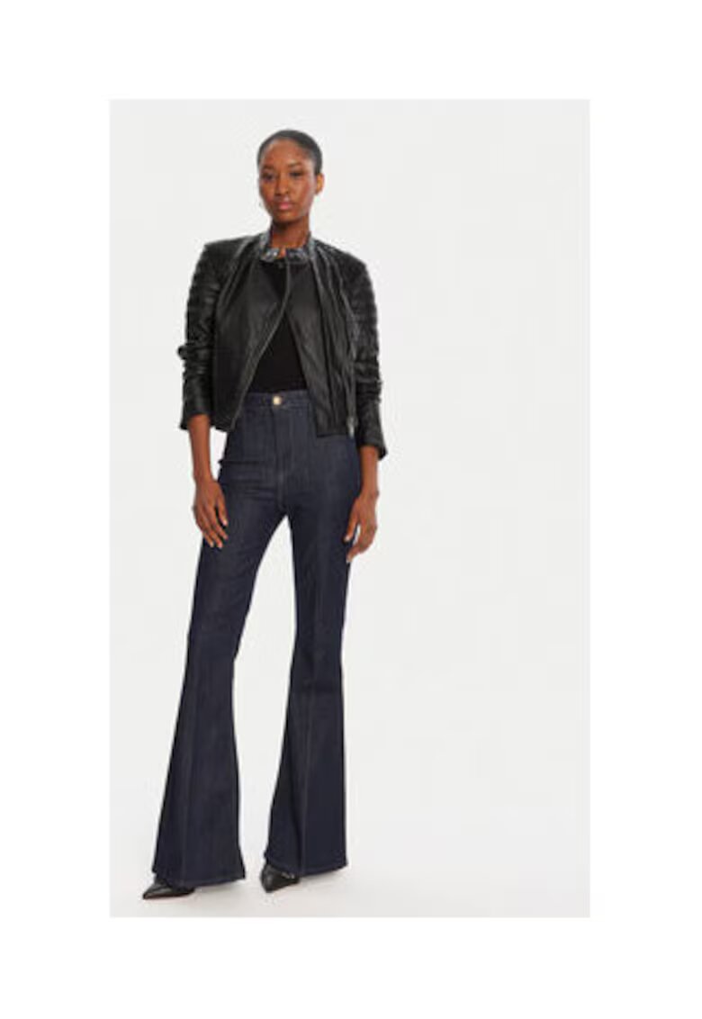 GUESS Jacketa biker din piele ecologica