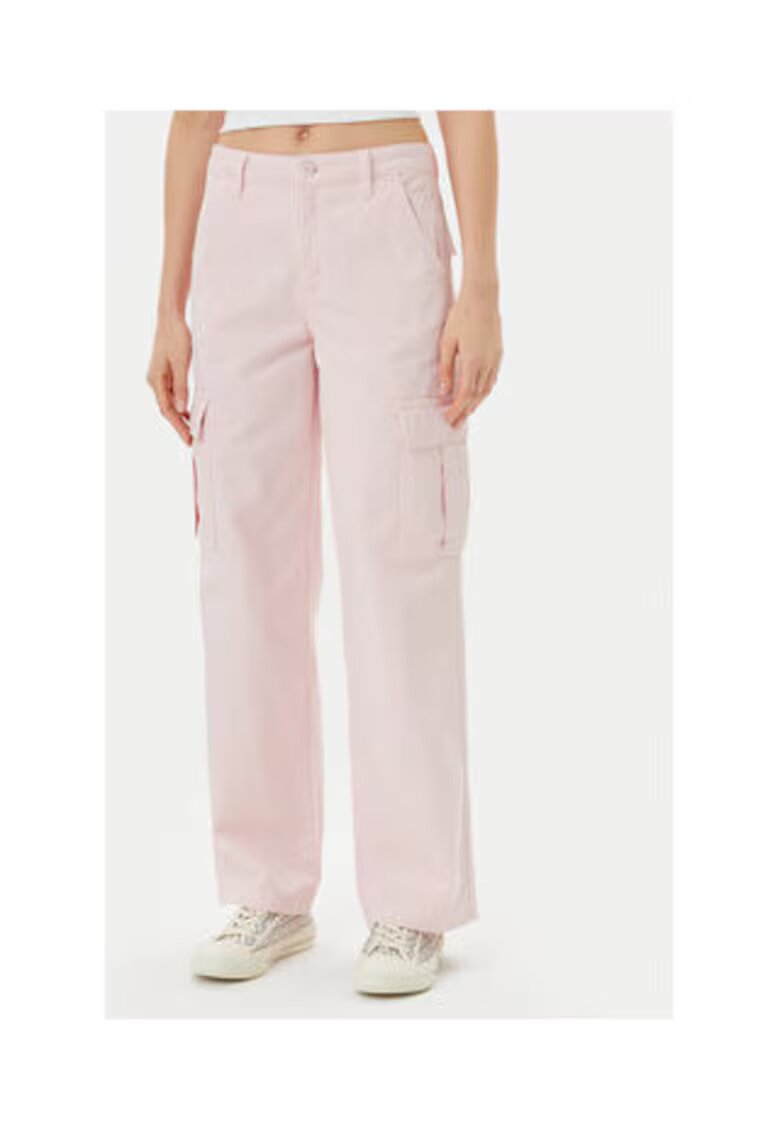 GUESS JEANS Blugi cargo cu talie medie