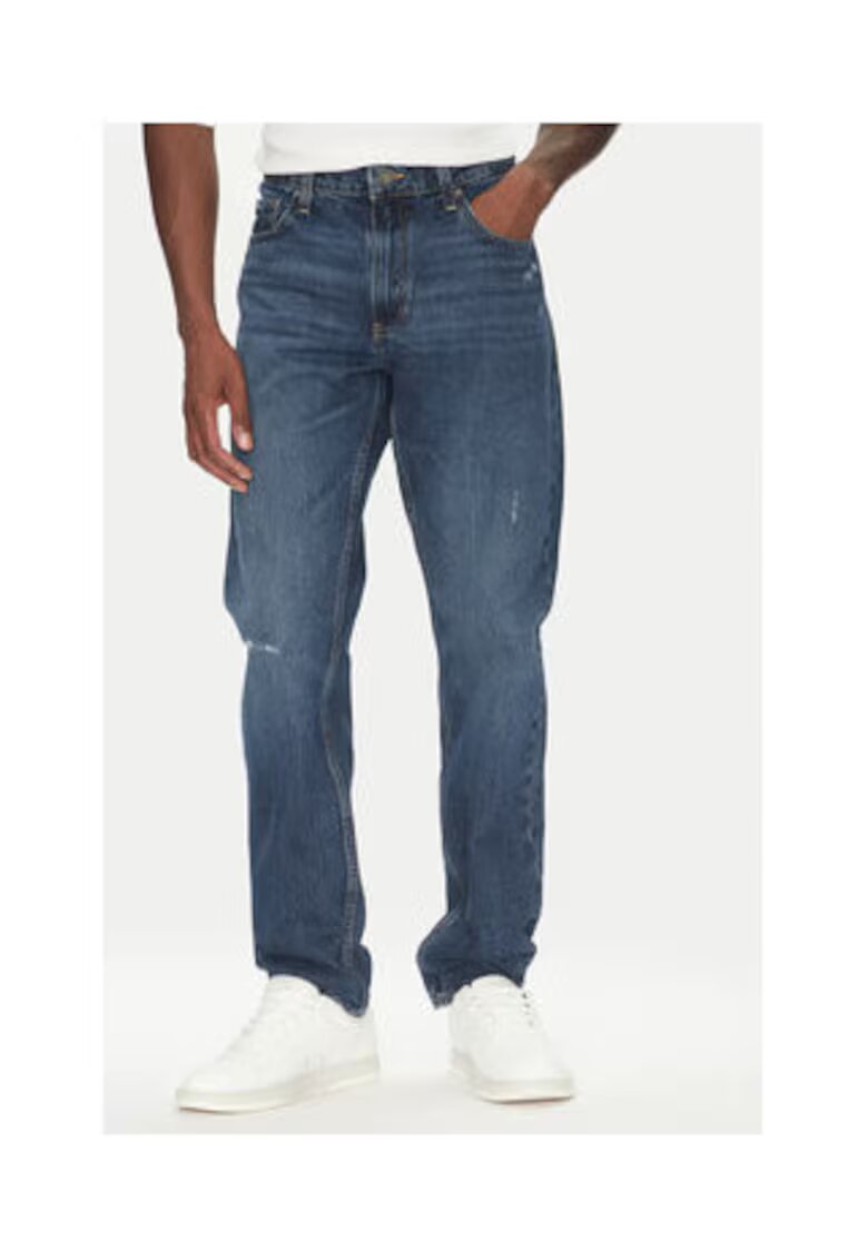 GUESS JEANS Blugi cu croiala dreapta si buzunare