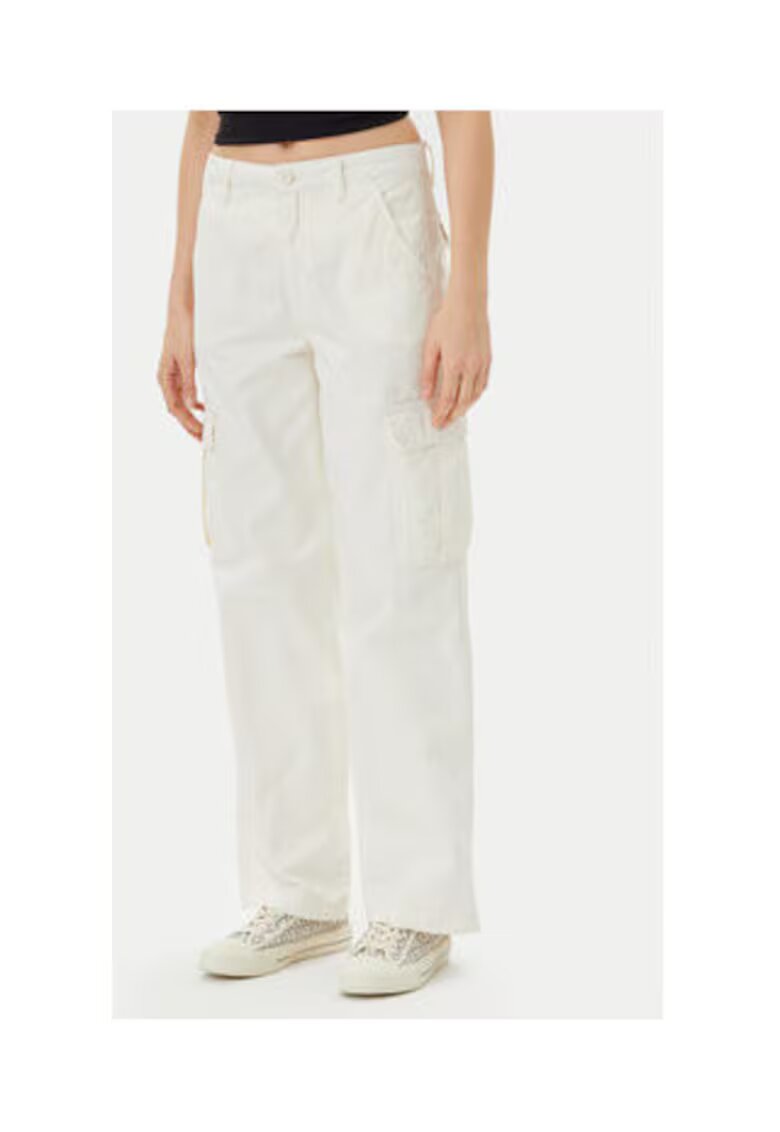 GUESS JEANS Blugi cu talie medie si buzunare cargo