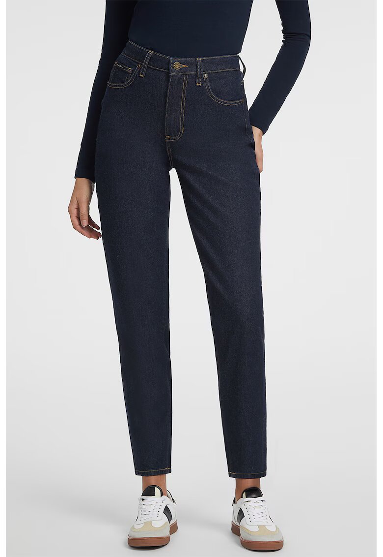 GUESS JEANS Blugi mom fit cu talie inalta - Bleumarin