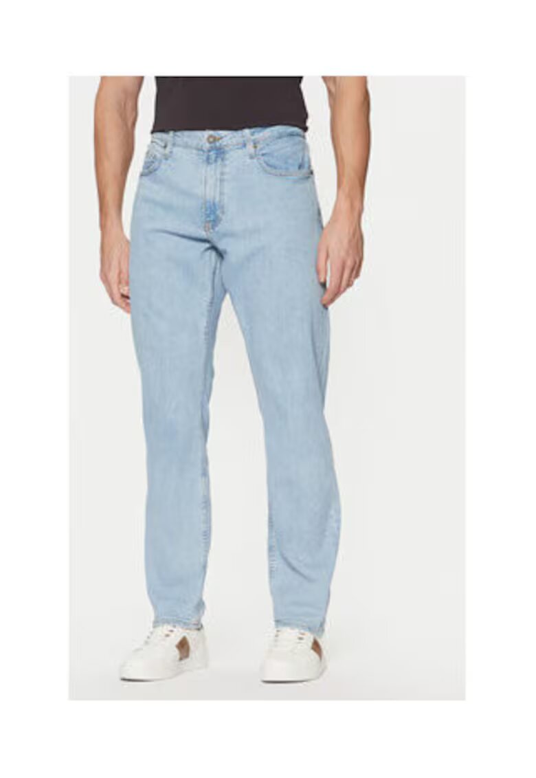 GUESS JEANS Blugi regular fit cu model uni -
