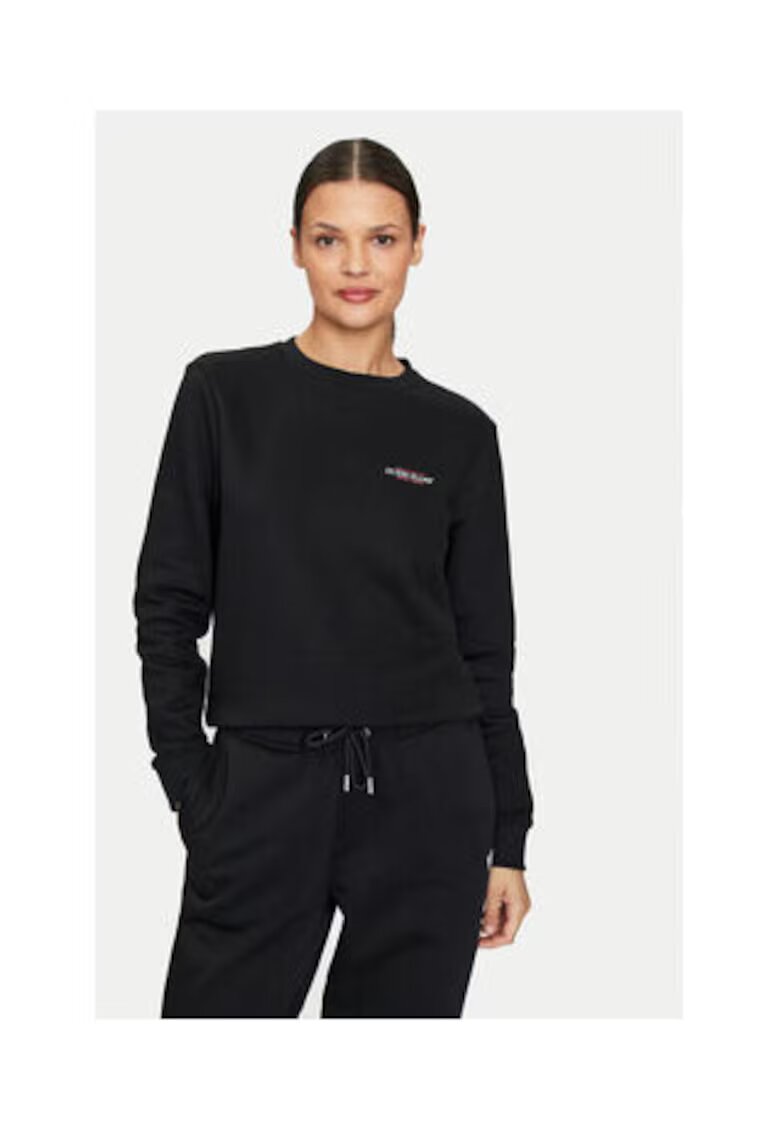 GUESS JEANS Bluza de trening cu logo brodat -