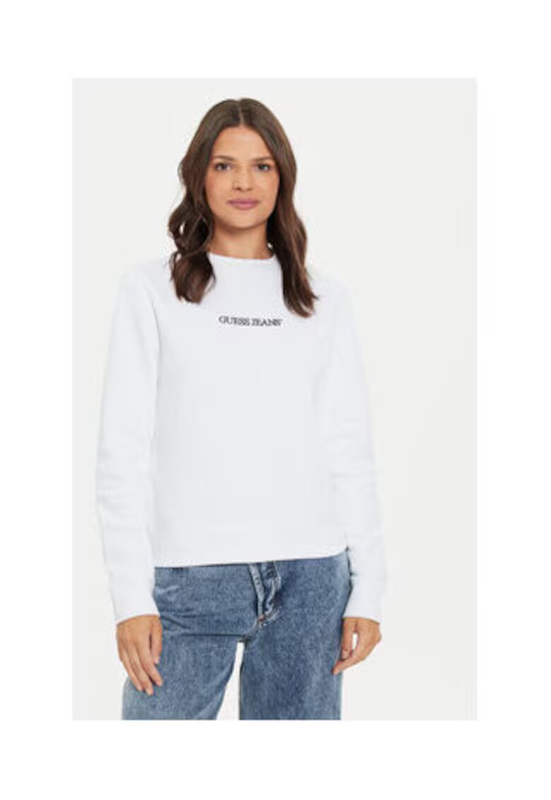 GUESS JEANS Bluza de trening cu logo discret -