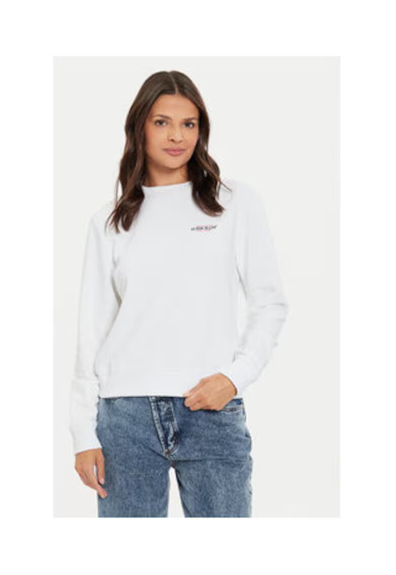 GUESS JEANS Bluza lejera de trening din amestec de bumbac
