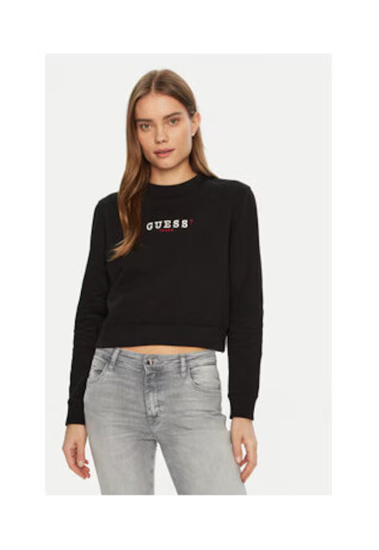GUESS JEANS Bluzon crop cu logo