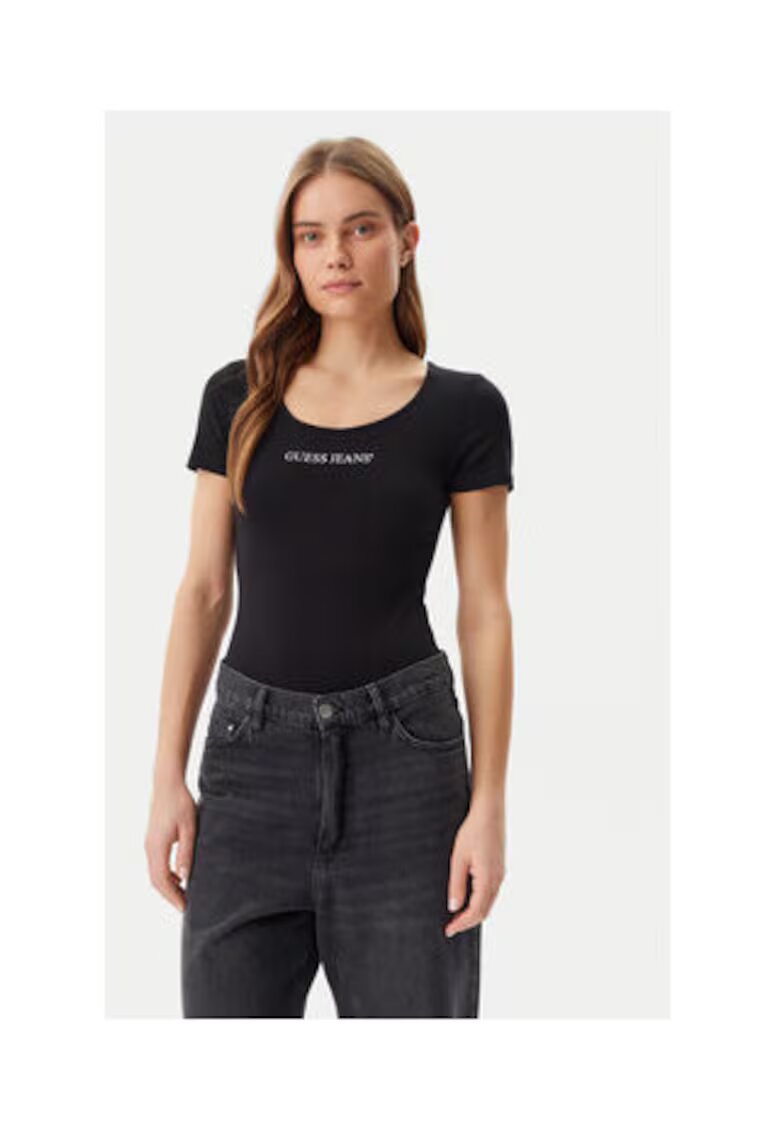 GUESS JEANS Body cu imprimeu logo -