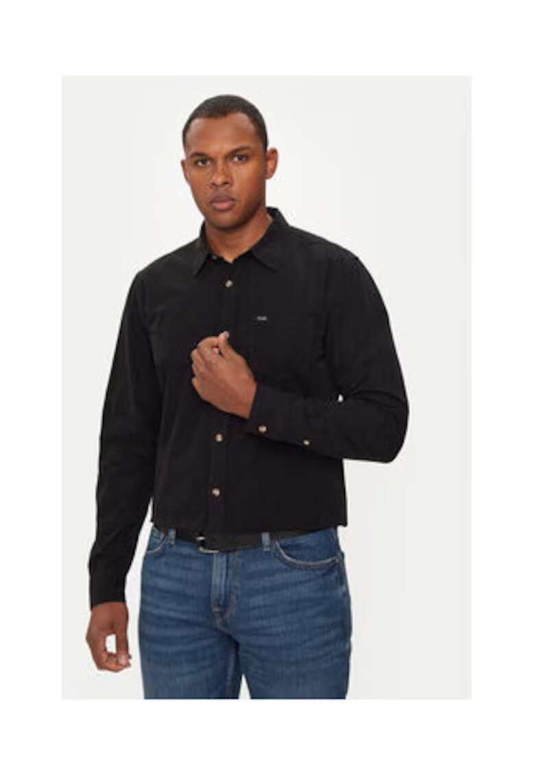 GUESS JEANS Camasa din bumbac cu buzunar aplicat
