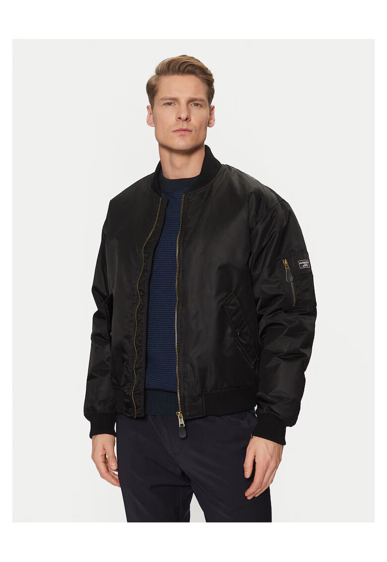 GUESS JEANS Geaca bomber barbati negru