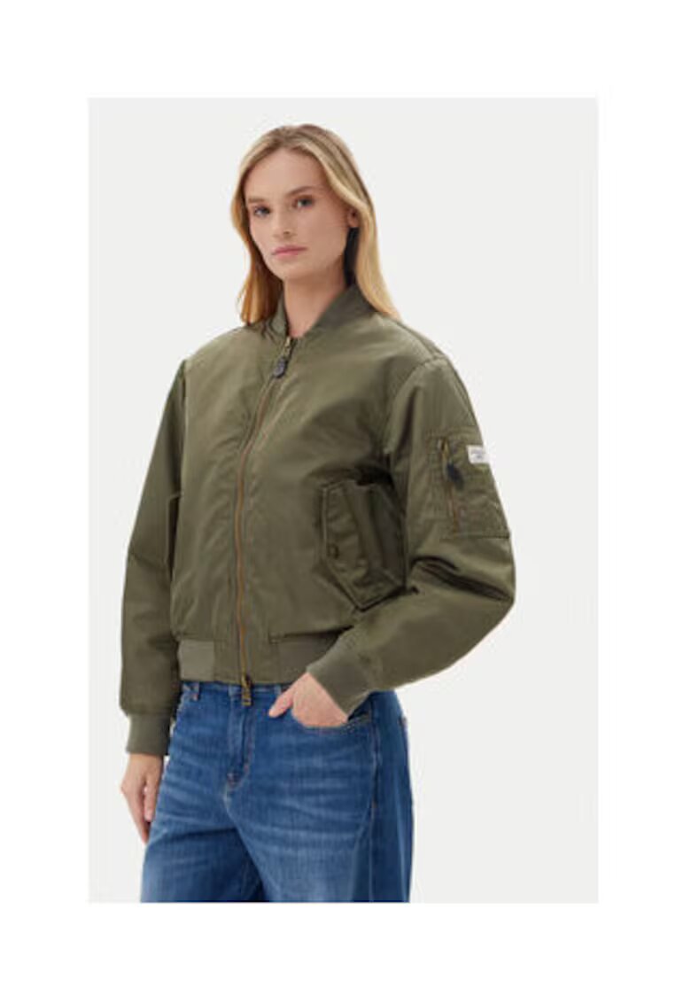 GUESS JEANS Geaca bomber din poliamida