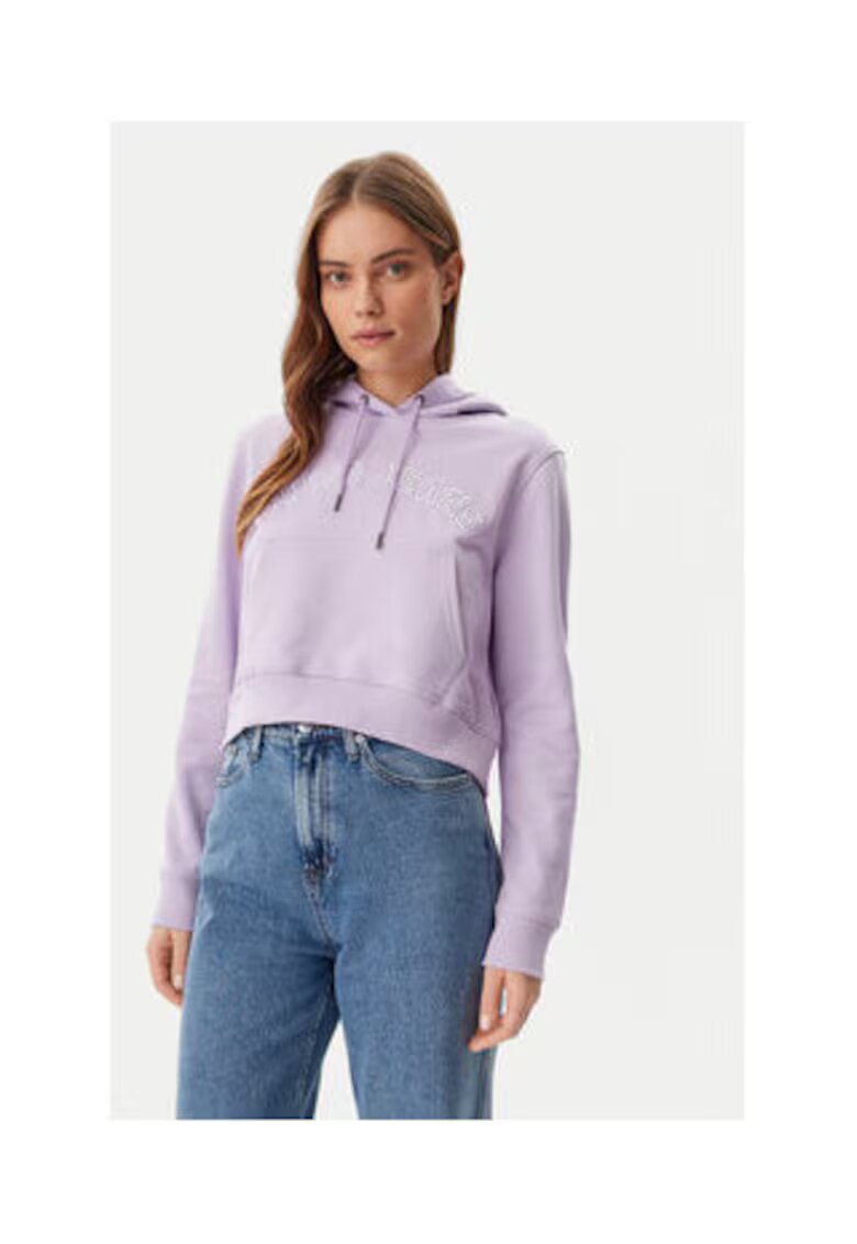 GUESS JEANS Hanorac cu gluga si snur