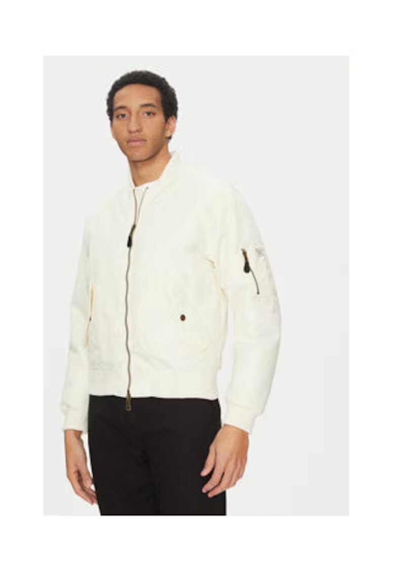 GUESS JEANS Jacheta bomber cu buzunare multiple