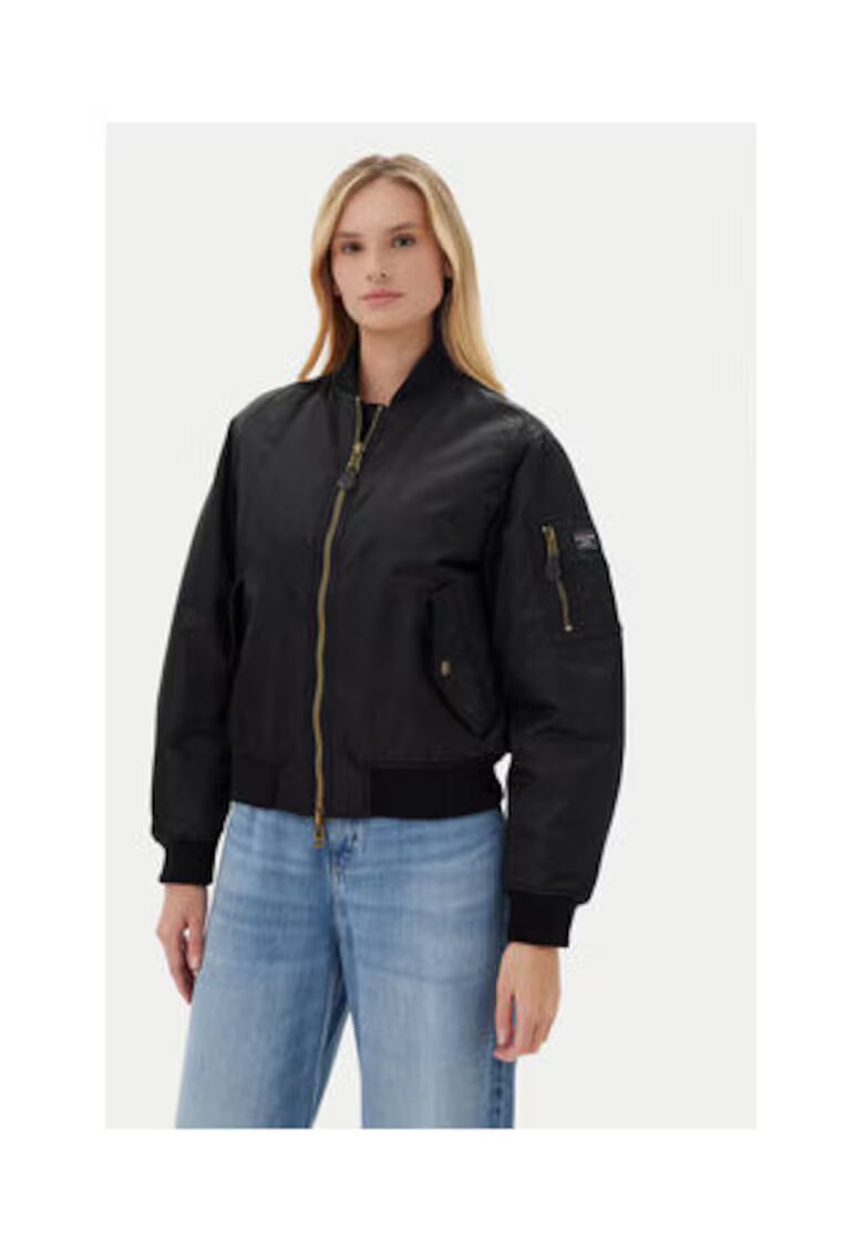 GUESS JEANS Jacheta bomber pentru femei din poliamida