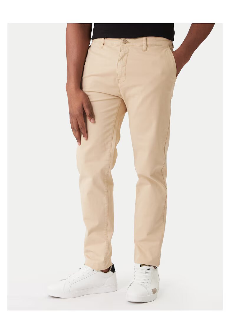 GUESS JEANS Pantaloni barbati - bej - chino