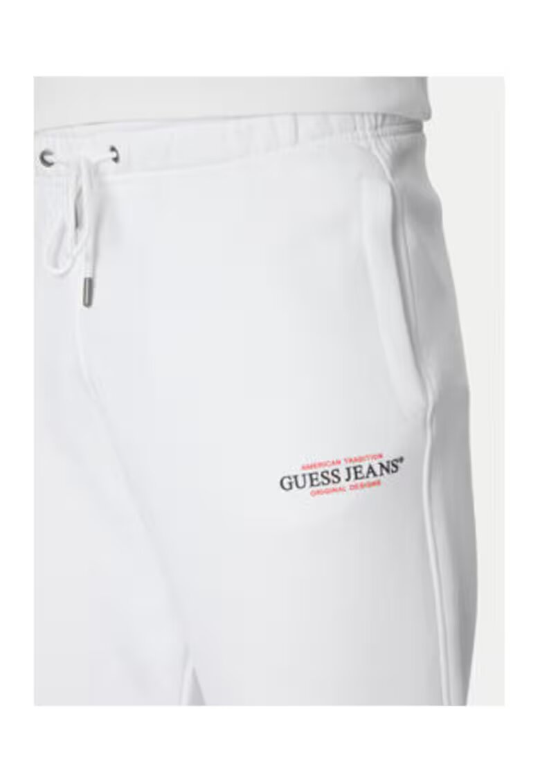 GUESS JEANS Pantaloni de trening cu snur de ajustare si logo