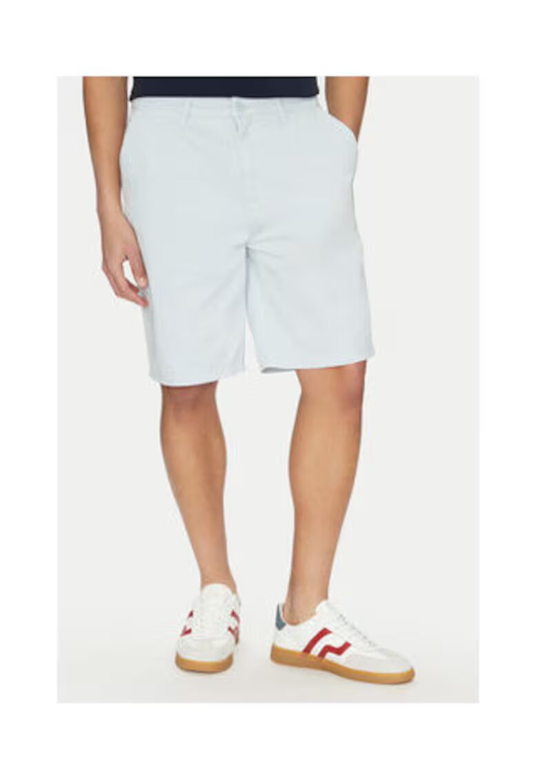 GUESS JEANS Pantaloni scurti din bumbac cu buzunare
