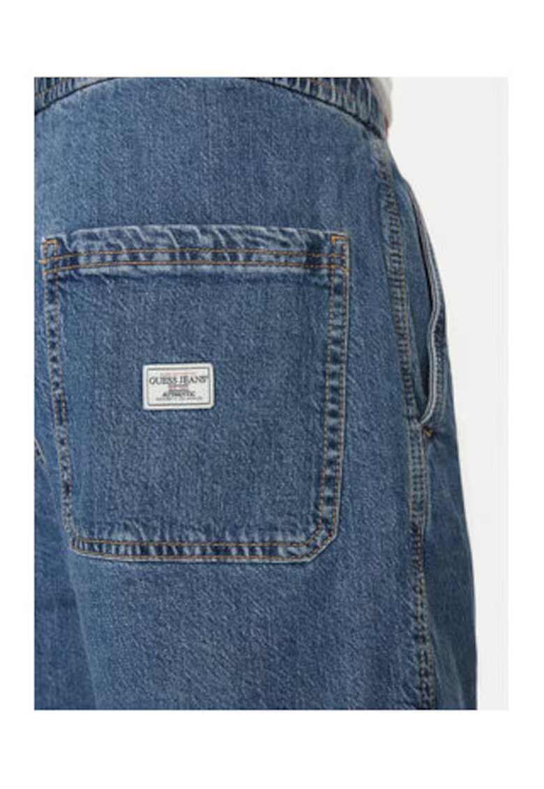 GUESS JEANS Pantaloni scurti din denim cu buzunare -