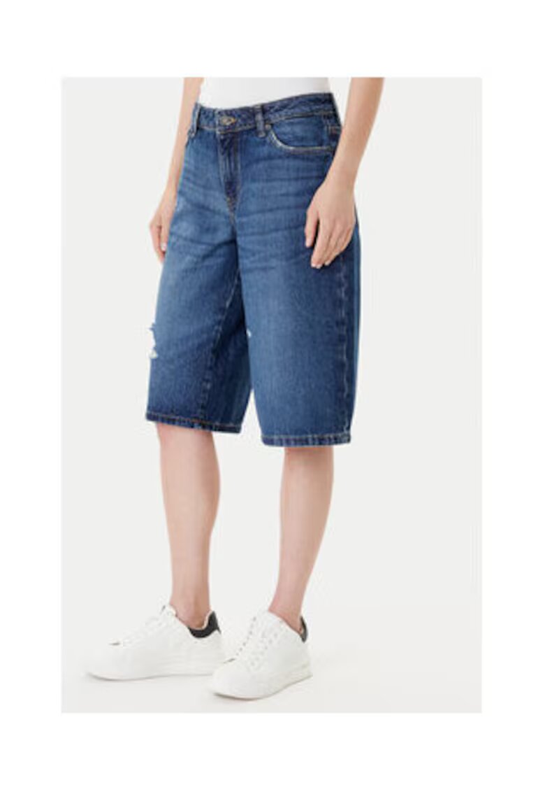 GUESS JEANS Pantaloni scurti din denim cu croiala larga