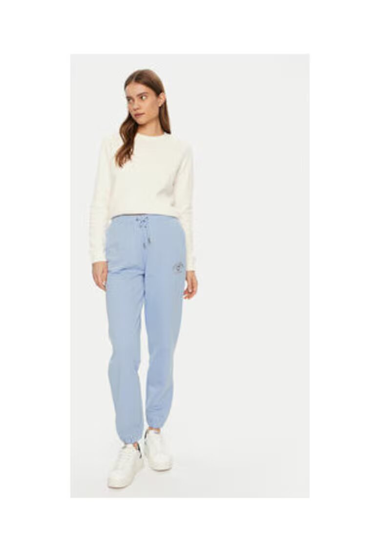 GUESS JEANS Pantaloni sport conici cu talie ajustabila