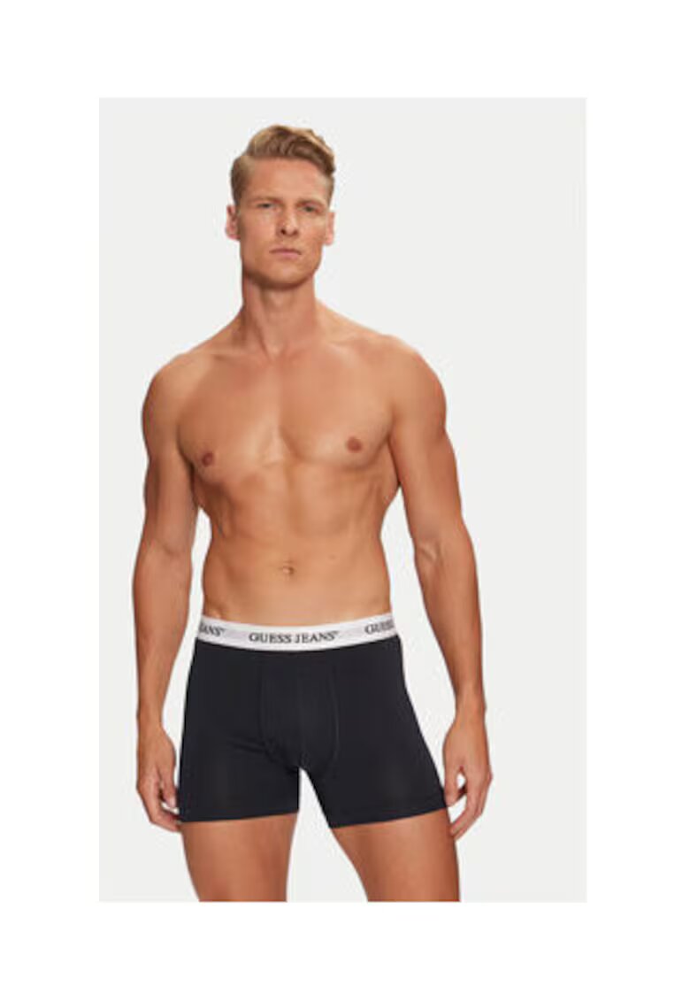 GUESS JEANS Set de 3 perechi de boxeri din amestec de bumbac