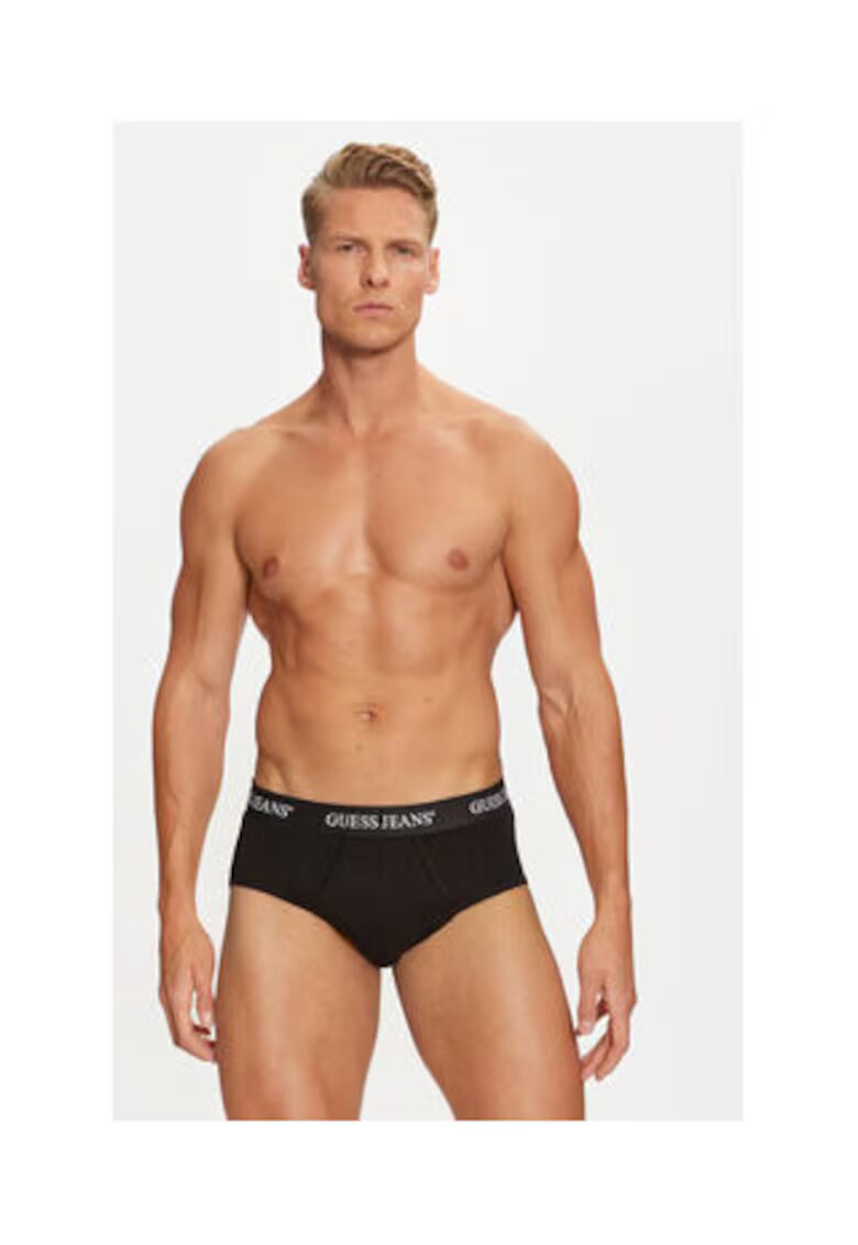 GUESS JEANS Set de 3 perechi de chiloti din amestec de bumbac