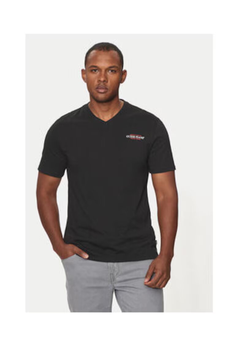 GUESS JEANS Tricou cu decolteu in v -
