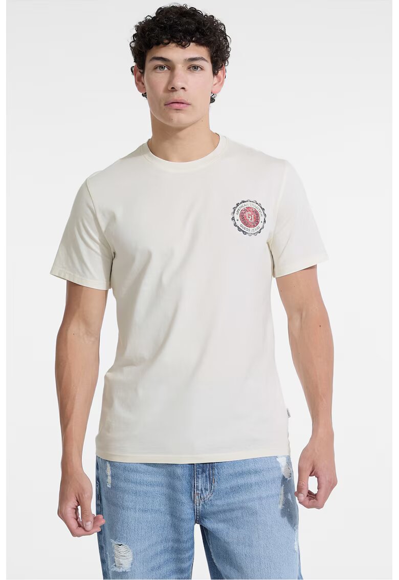 GUESS JEANS Tricou de bumbac cu logo