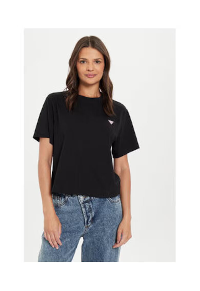 GUESS JEANS Tricou lejer din bumbac