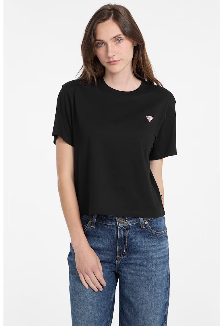 GUESS JEANS Tricou lejer din bumbac
