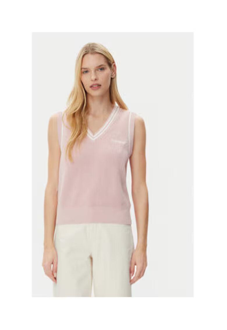 GUESS JEANS Vesta cu aspect tricotat