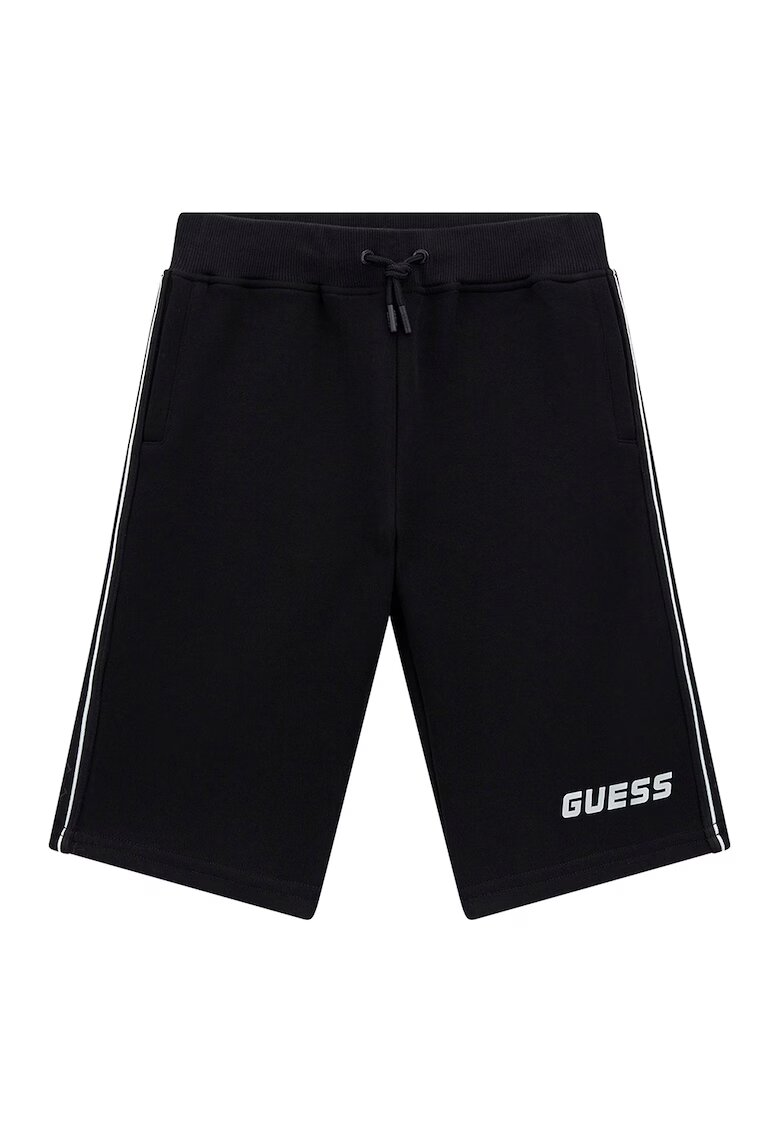 GUESS KIDS Bermude sport cu talie ajustabila - Negru