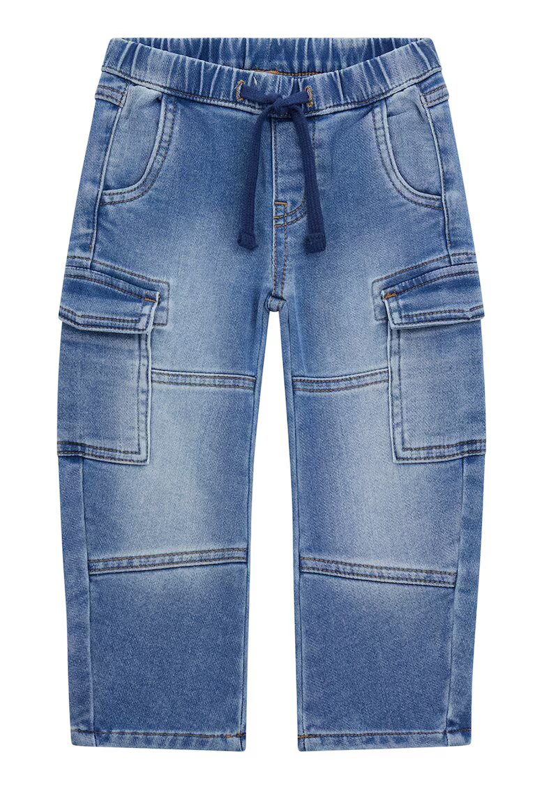 GUESS KIDS Blugi cargo cu aspect decolorat - Albastru deschis