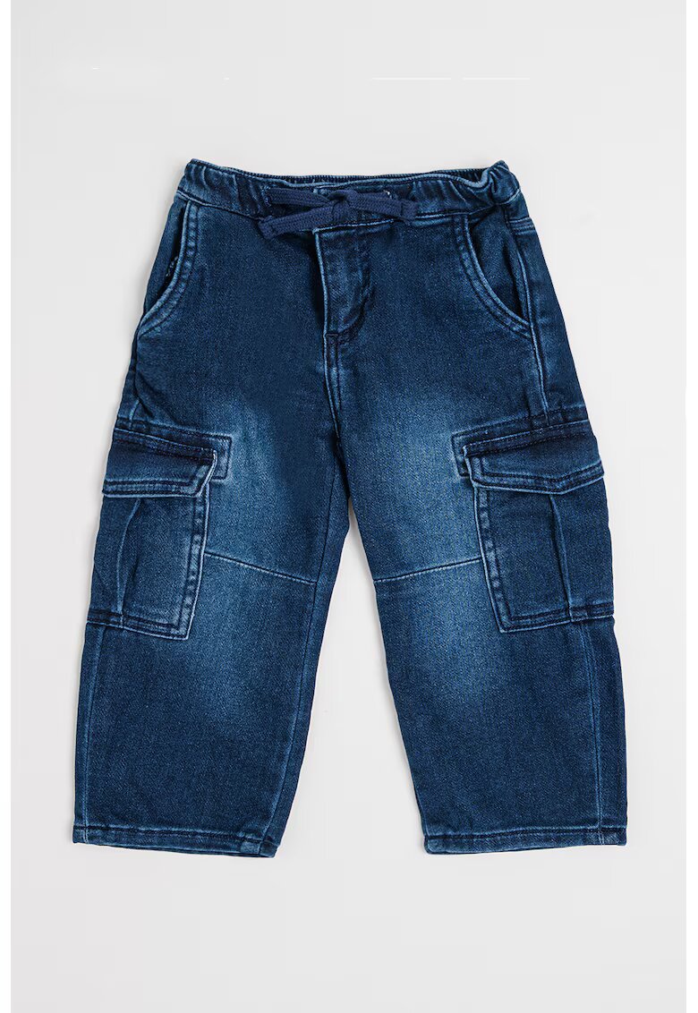 GUESS KIDS Blugi cargo cu snur - Albastru inchis