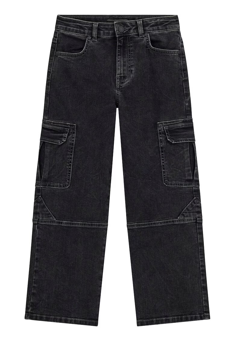 GUESS KIDS Blugi relaxed-fit din denim - Negru stins