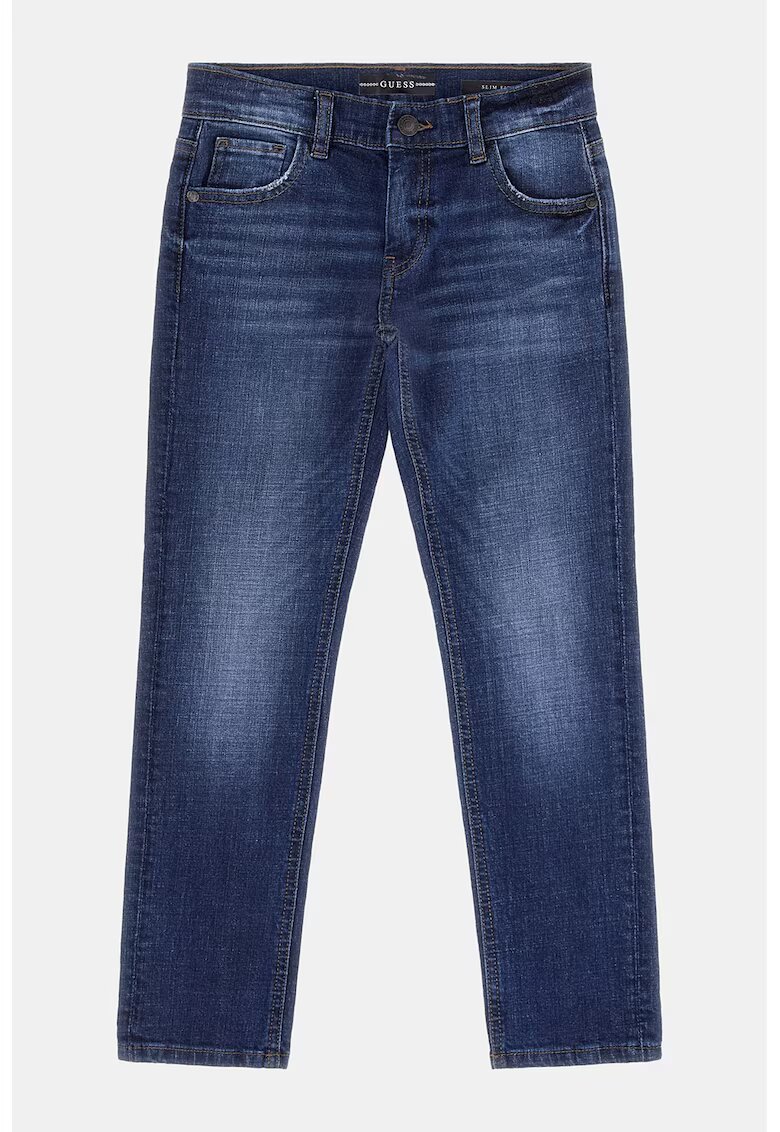 GUESS KIDS Blugi slim fit cu talie medie - Bleumarin