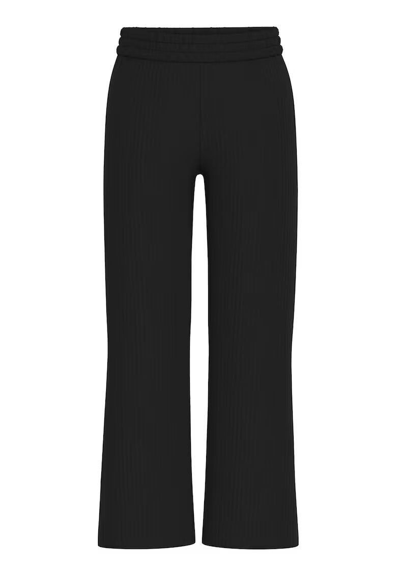 GUESS KIDS Colanti striati cu croiala ampla - Negru