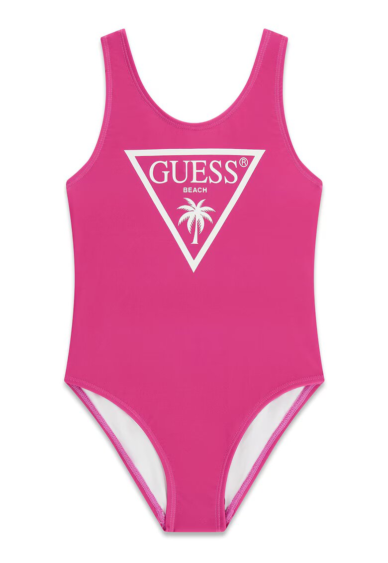 GUESS KIDS Costum de baie intreg cu logo - Fucsia