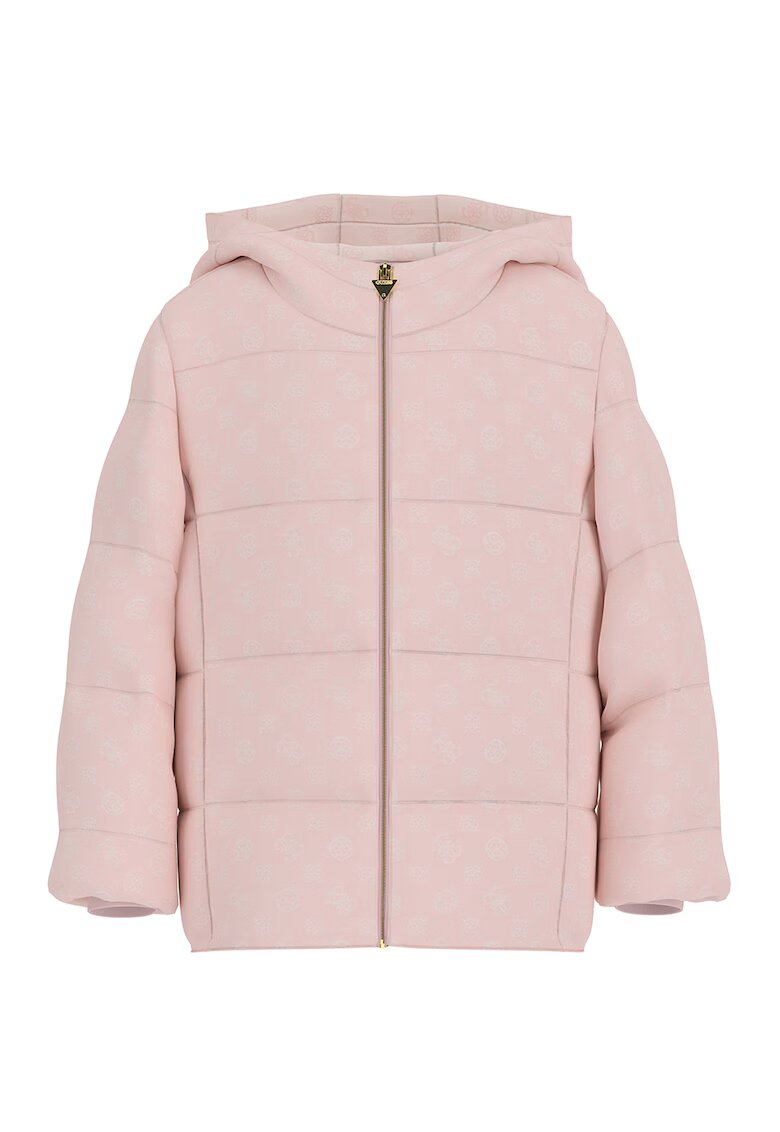 GUESS KIDS Geaca cu monograma - Roz pal