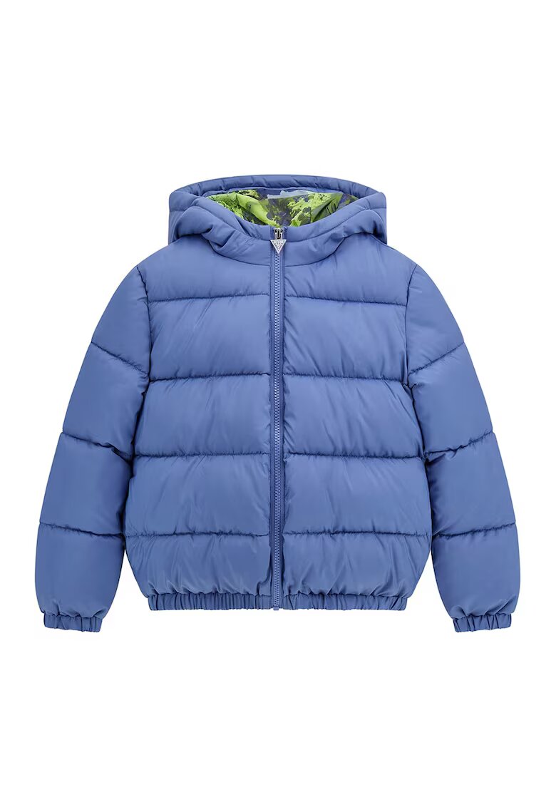 GUESS KIDS Geaca cu vatelina si gluga - Albastru lavanda