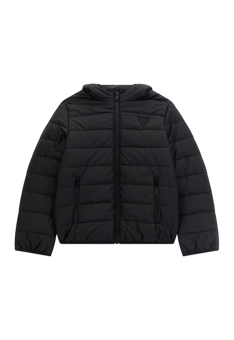 GUESS KIDS Geaca cu vatelina si gluga - Negru