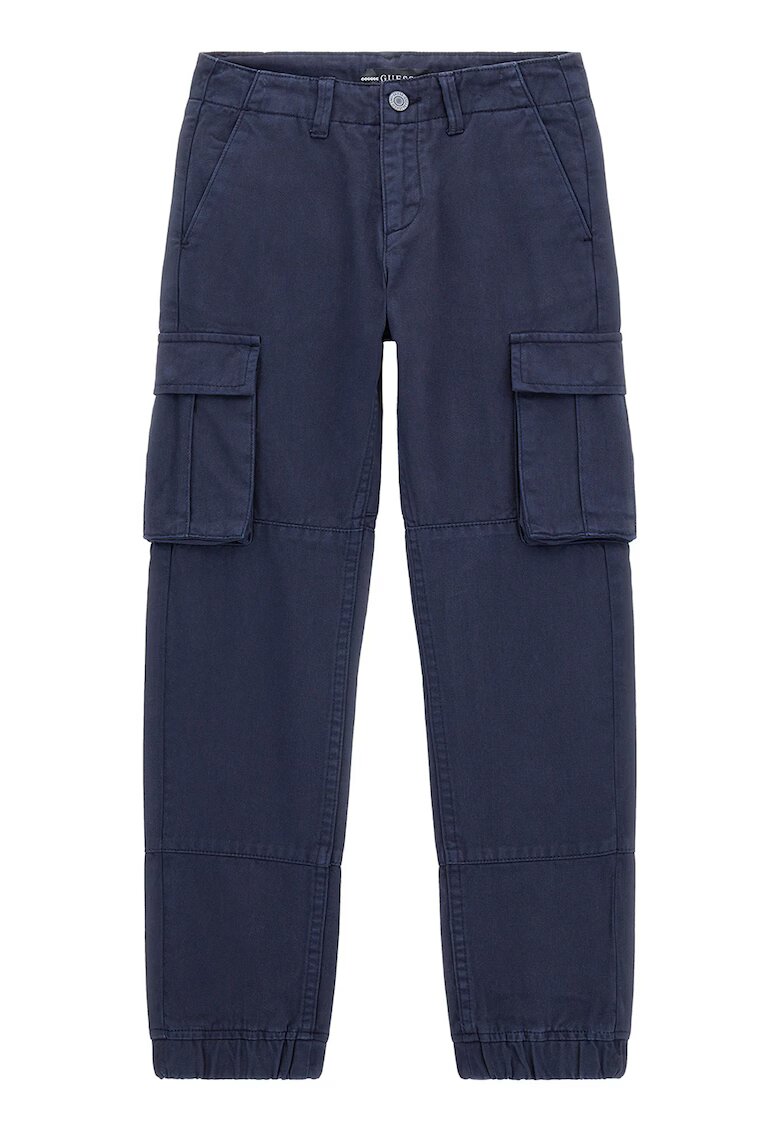 GUESS KIDS Pantaloni cargo de bumbac - Bleumarin