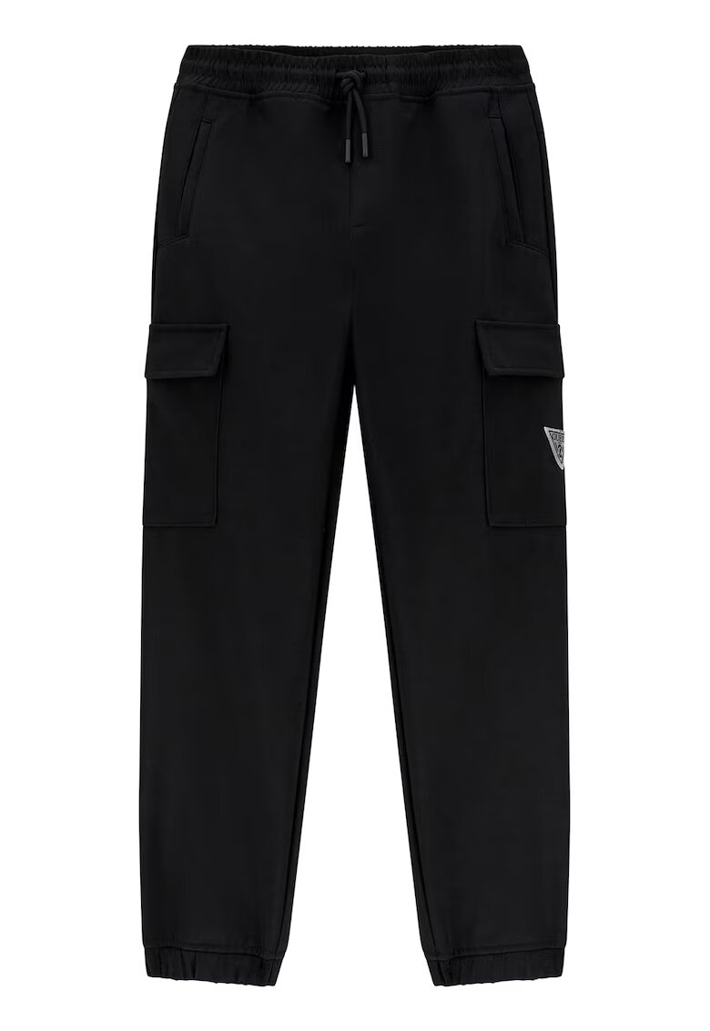 GUESS KIDS Pantaloni cargo SoftShell - Negru