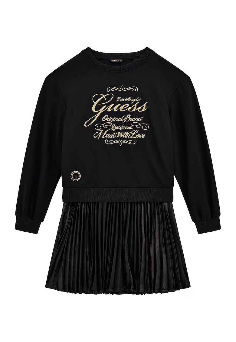 GUESS KIDS Rochie sport cu model 2in 1 - Auriu/Negru