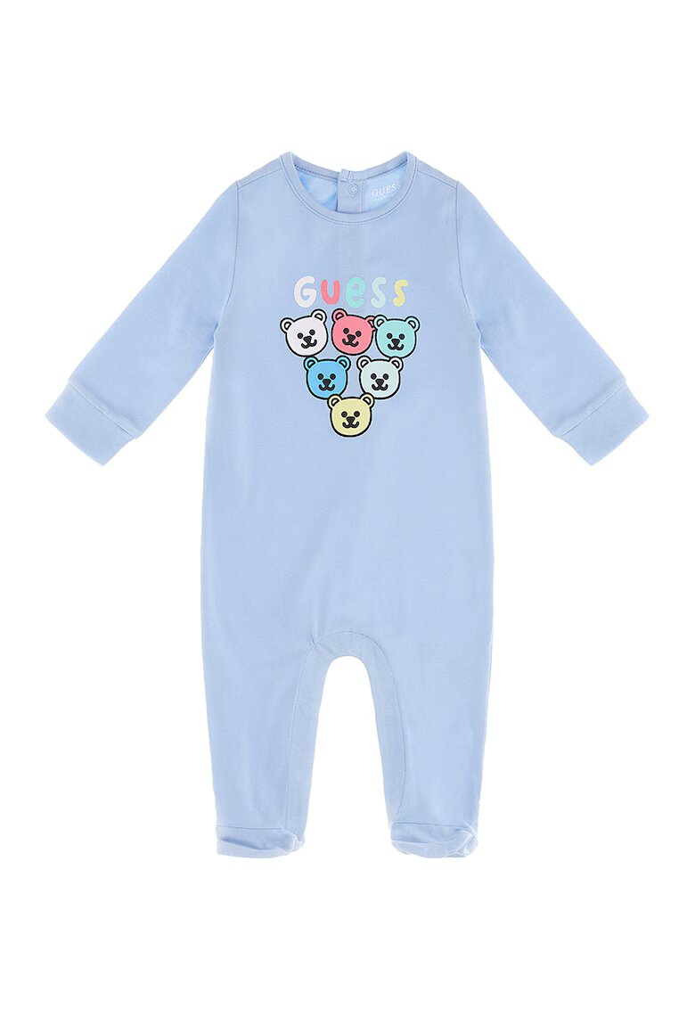 GUESS KIDS Salopeta cu botosei si imprimeu logo