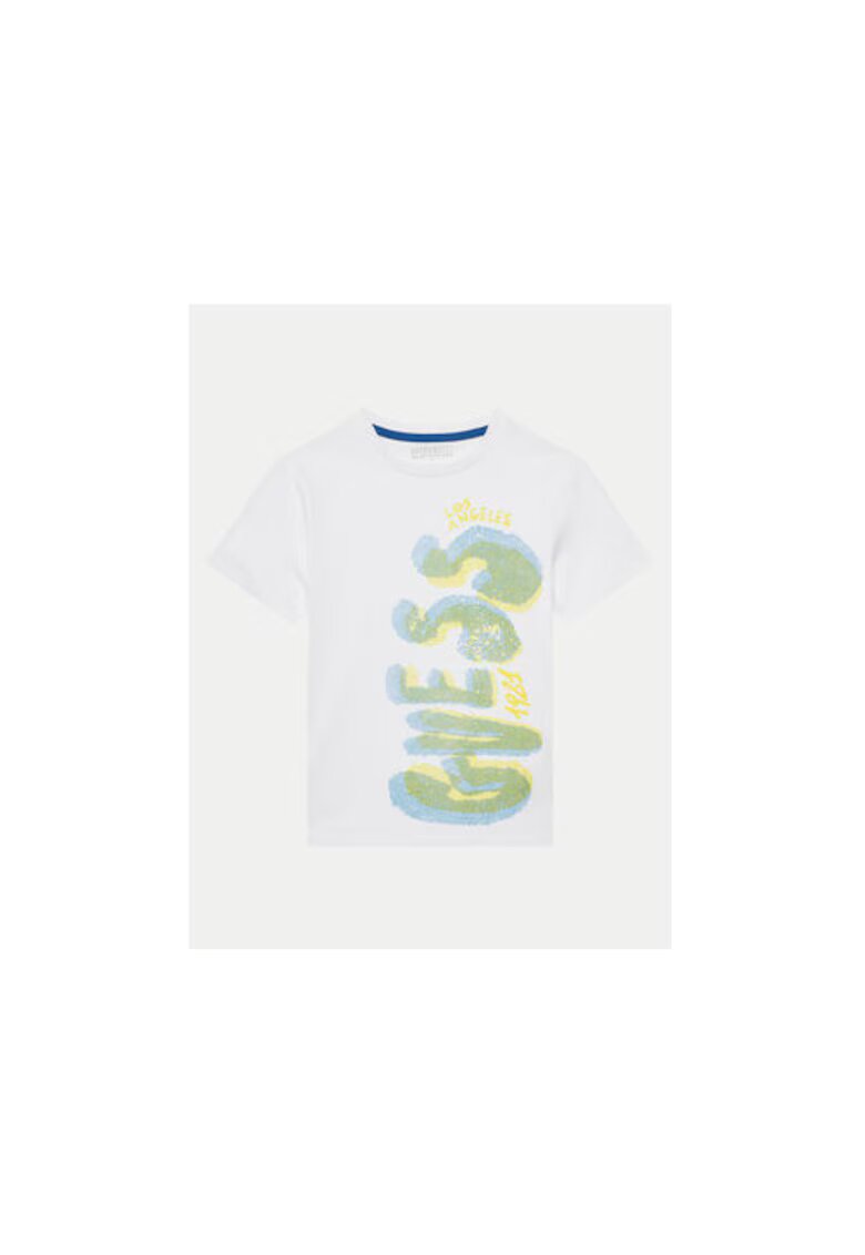 GUESS KIDS Tricou din bumbac cu logo contrastant