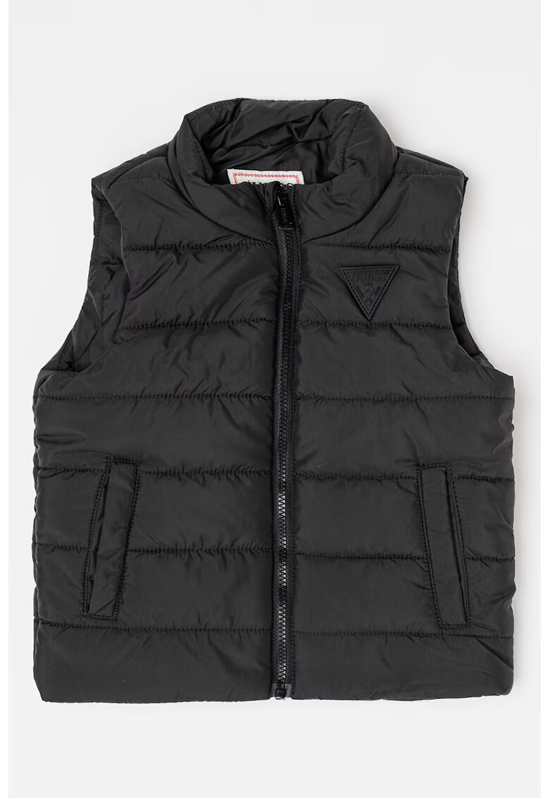 GUESS KIDS Vesta cu vatelina si fermoar - Negru