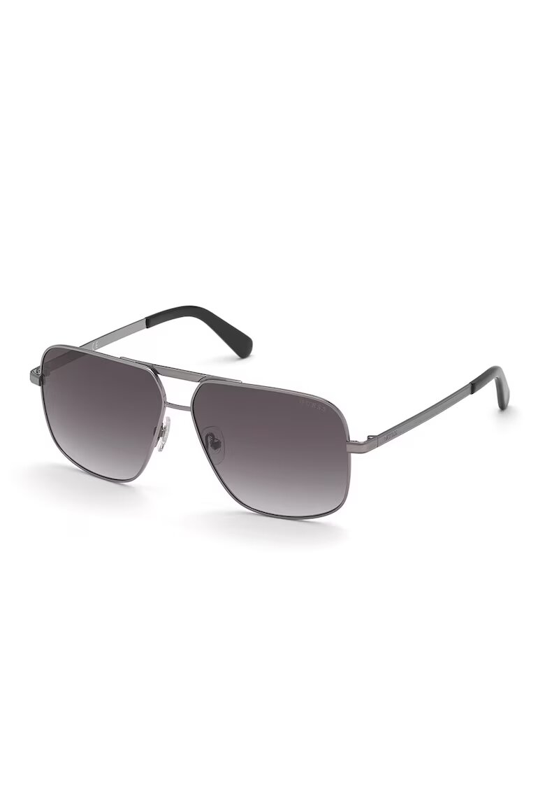 GUESS Ochelari de soare aviator cu rama metalica