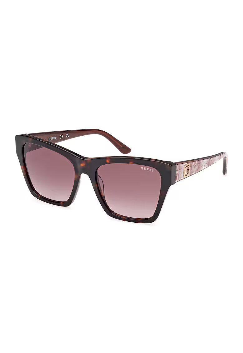 GUESS Ochelari de soare cu lentile in degrade - Auriu/Negru/Roz prafuit
