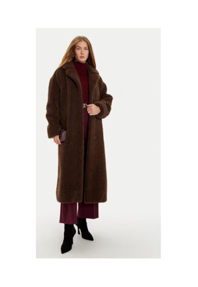 GUESS Palton cu revere decupate
